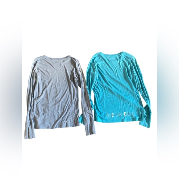 Two American Eagle Long Sleeve Shirts Lg - Picture 2 of 3